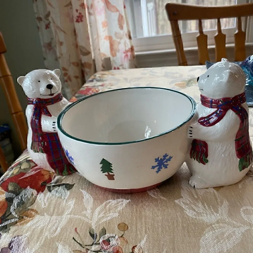 The Snow Bear Collection Open Candy Dish by PFALTZGRAFF